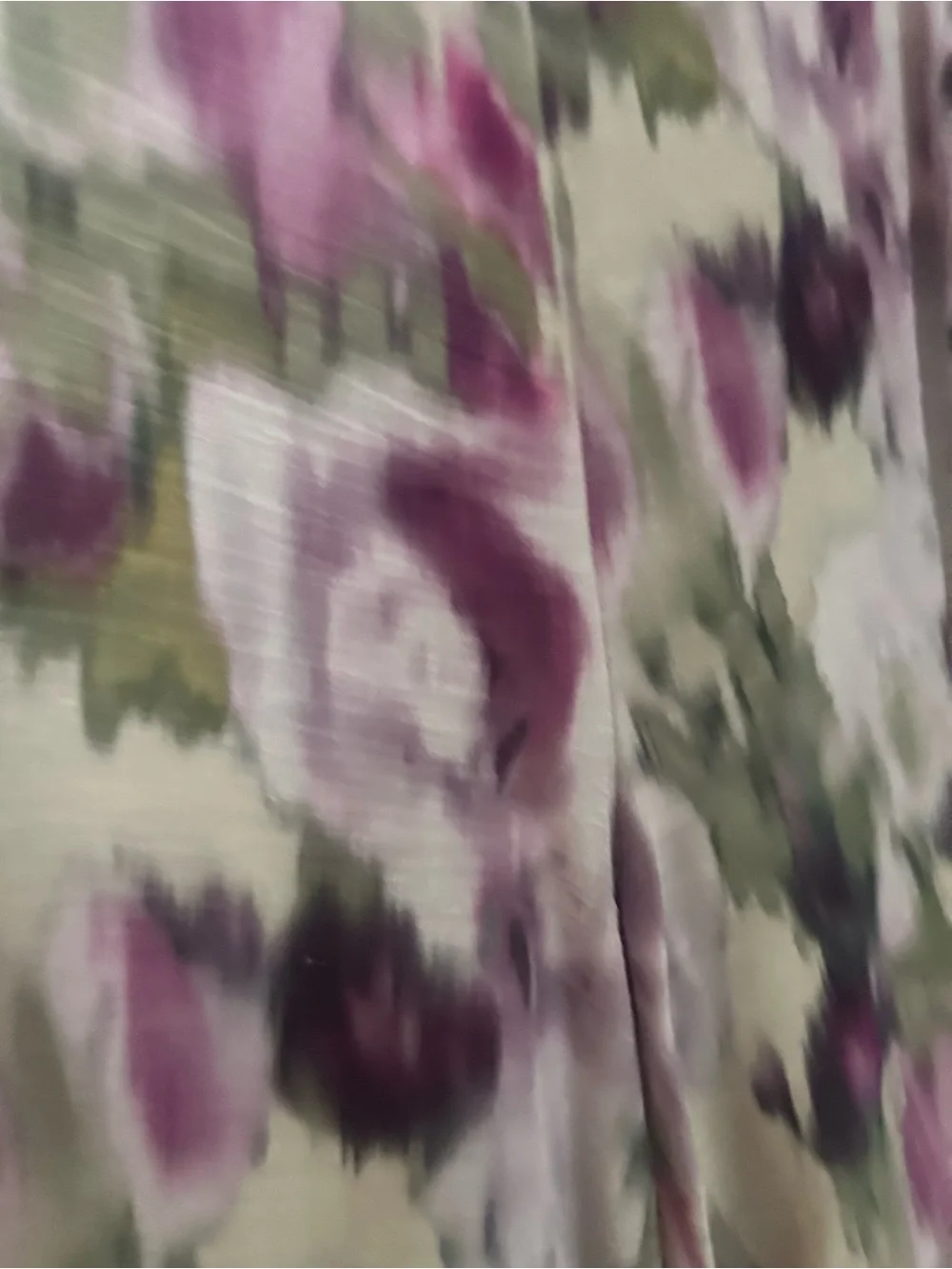 Marchesa Floral Watercolor Camisole in Purple and Olive matching trousers set